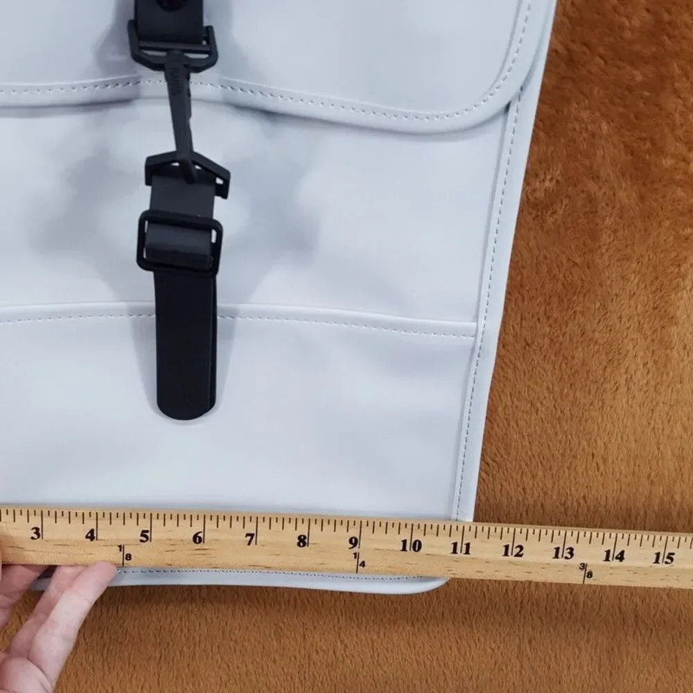 RAINS Backpack W3 Mini Light Grey Ash Waterproof Bag Minimalist Unisex